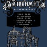 Plakat ArchivNacht die Dunkelparty