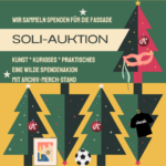 SoliAuktionPlakat, grafische Bäume und Objekte