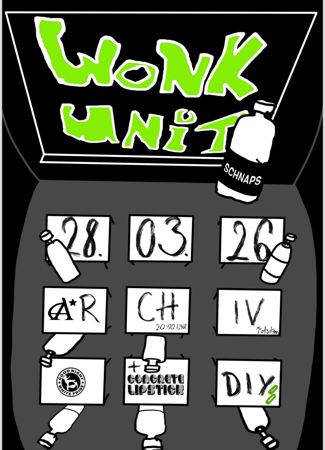 Veranstaltungsplakat Konzi